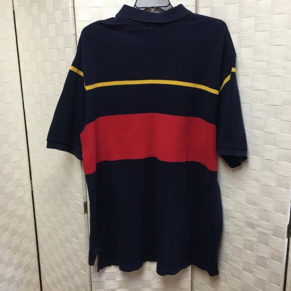 Vintage Polo Ralph Lauren Rugby Striped Polo 3XLT - Picture 11 of 14